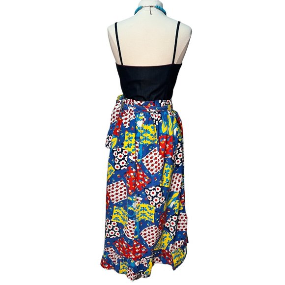 Long patchwork look ladybug skirt - Picture 4 of 6